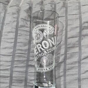 Peroni Nastro Azzurro Birra Superiore Etched Glass